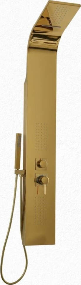 Colonna-Doccia-Attrezzata-In-Acciaio-Gold-Con-Cascata-E-Telefono-Doccia-Flower-Ogomondo