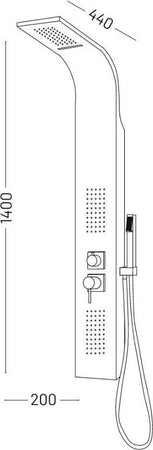 Colonna-Doccia-Attrezzata-In-Acciaio-Gold-Con-Cascata-E-Telefono-Doccia-Flower-Ogomondo