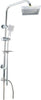 Colonna-Doccia-Bagno-Moderna-Saliscendi-Soffione-Quadrato-Portasapone-98cm-59395