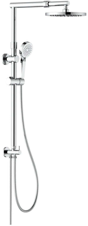 Colonna doccia completa in ottone regolabile in altezza e profondità