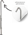 Colonna-doccia-da-esterno-Betulla-a-pavimento-inox-spazzolato-con-lava-piedi