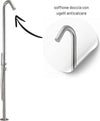 Colonna-doccia-da-esterno-Leccio-a-pavimento-inox-spazzolato-acqua-calda-e-fredda