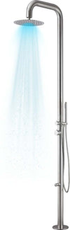 Colonna-doccia-Ginepro-da-esterno-con-lava-piedi-a-pavimento-acciaio-inox