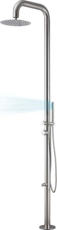 Colonna-doccia-Ginepro-da-esterno-con-lava-piedi-a-pavimento-acciaio-inox