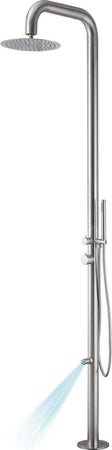 Colonna-doccia-Ginepro-da-esterno-con-lava-piedi-a-pavimento-acciaio-inox