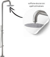 Colonna-doccia-Ginepro-da-esterno-con-lava-piedi-a-pavimento-acciaio-inox