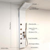 Colonna-Doccia-Idromassaggio-acciaio-Bianco-Zaffiro