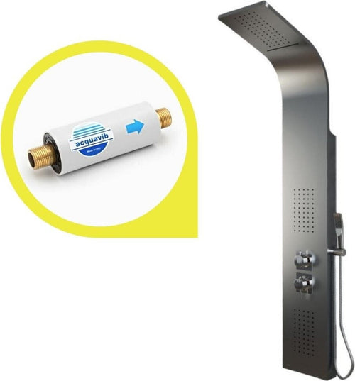 Colonna Doccia Jungle 4 Funzioni Acciaio Spazzolato Anticalcare Getto A Cascata Fai da te/Attrezzature per cucine e bagni/Attrezzature per bagni/Docce e componenti doccia/Filtri supporti e soffioni doccia/Docce fisse Ogomondo - Martina Franca, Commerciovirtuoso.it