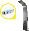 Colonna Doccia Jungle 4 Funzioni Acciaio Spazzolato Anticalcare Getto A Cascata Fai da te/Attrezzature per cucine e bagni/Attrezzature per bagni/Docce e componenti doccia/Filtri supporti e soffioni doccia/Docce fisse Ogomondo - Martina Franca, Commerciovirtuoso.it