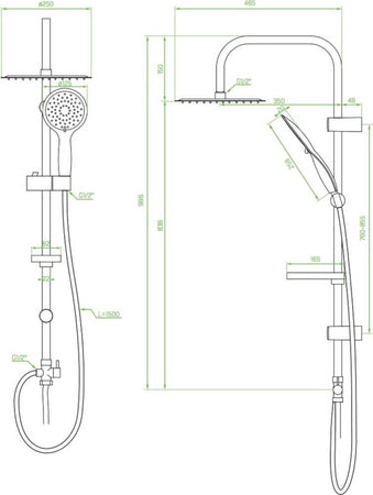 Colonna Doccia Saliscendi Altezza Regolabile Set Completo Soffione Doccetta Nero Fai da te/Attrezzature per cucine e bagni/Attrezzature per bagni/Docce e componenti doccia/Filtri supporti e soffioni doccia/Docce fisse Trade Shop italia - Napoli, Commerciovirtuoso.it