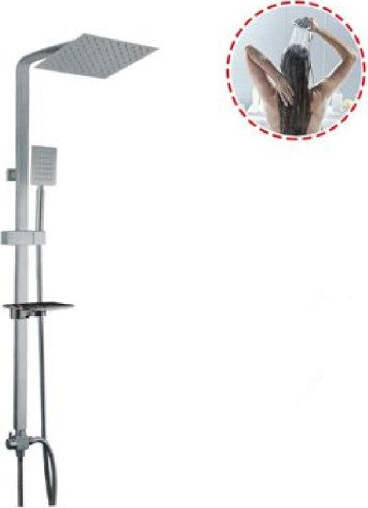 Colonna-Doccia-Saliscendi-Miscelatore-Cromato-Rubinetto-Con-Soffione-69126-Bagno