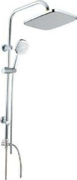 Colonna-Doccia-Saliscendi-Miscelatore-Cromato-Rubinetto-Soffione-Doccetta-59396