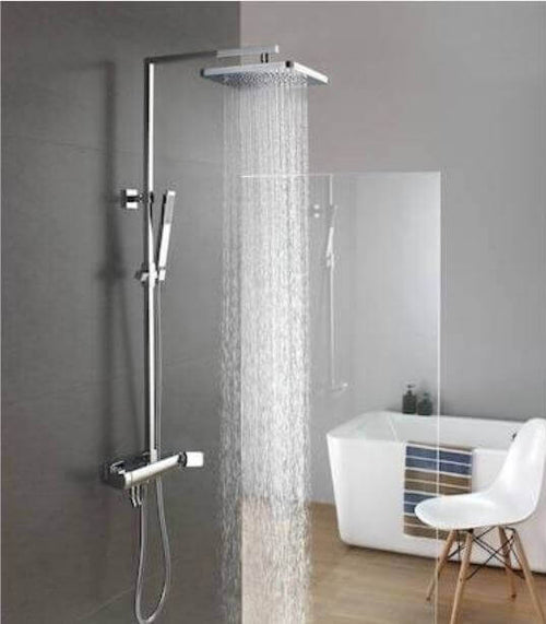 Colonna Doccia Termostatica Con Soffione e Asta Saliscendi Fai da te/Attrezzature per cucine e bagni/Attrezzature per bagni/Rubinetti per docce e vasche da bagno e parti/Rubinetti per doccia Shopbagno.it - Roma, Commerciovirtuoso.it