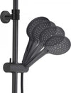 Colonna-Doccia-Termostatica-nera-con-Soffione-rotondo-da-30-e-doccietta-Black-Shower