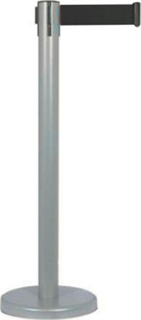 Colonnina segnapercorso - con nastro nero 250 cm - grigio - Stilcasa Fai da te/Sicurezza e protezione/Attrezzature per sicurezza sul lavoro/Apparecchiature anticaduta/Corde e cordoni di contenimento Eurocartuccia - Pavullo, Commerciovirtuoso.it