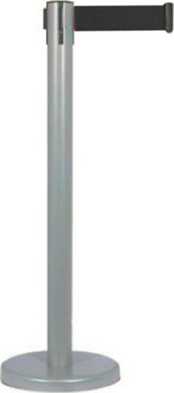 Colonnina segnapercorso - con nastro nero 250 cm - grigio - Stilcasa Fai da te/Sicurezza e protezione/Attrezzature per sicurezza sul lavoro/Apparecchiature anticaduta/Corde e cordoni di contenimento Eurocartuccia - Pavullo, Commerciovirtuoso.it