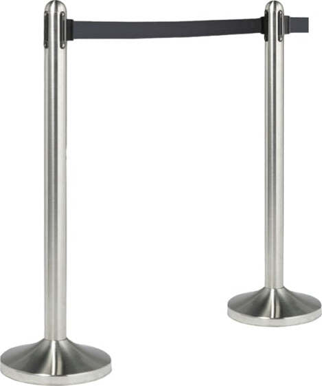 Colonnina segnapercorso cromata - altezza 100 cm - nastro retrattile nero da 210 cm - Securit Fai da te/Sicurezza e protezione/Attrezzature per sicurezza sul lavoro/Apparecchiature anticaduta/Corde e cordoni di contenimento Eurocartuccia - Pavullo, Commerciovirtuoso.it