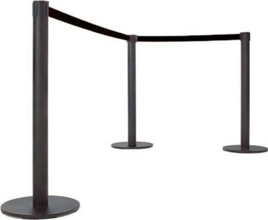 Colonnina segnapercorso Junior - nero - con nastro nero 300 cm - Studio T [multipack] 2 pezzi Fai da te/Sicurezza e protezione/Attrezzature per sicurezza sul lavoro/Apparecchiature anticaduta/Corde e cordoni di contenimento Eurocartuccia - Pavullo, Commerciovirtuoso.it