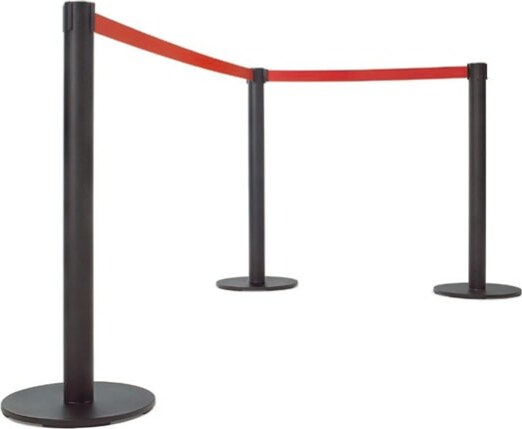 Colonnina segnapercorso Junior - nero - con nastro rosso 300 cm - Studio T Fai da te/Sicurezza e protezione/Attrezzature per sicurezza sul lavoro/Apparecchiature anticaduta/Corde e cordoni di contenimento Eurocartuccia - Pavullo, Commerciovirtuoso.it