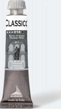 Colore a olio - extrafine - 20 ml - bianco di titanio - Maimeri Giochi e giocattoli/Attività creative/Accessori per disegnare e colorare/Pittura/Acquarelli Eurocartuccia - Pavullo, Commerciovirtuoso.it