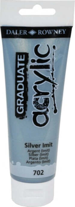 Colore acrilico fine Graduate - 120 ml - argento imitazione - Daler Rowney Giochi e giocattoli/Attività creative/Accessori per disegnare e colorare/Pittura/Acquarelli Eurocartuccia - Pavullo, Commerciovirtuoso.it