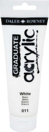 Colore acrilico fine Graduate - 120 ml - bianco - Daler Rowney Giochi e giocattoli/Attività creative/Accessori per disegnare e colorare/Pittura/Acquarelli Eurocartuccia - Pavullo, Commerciovirtuoso.it