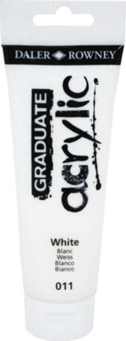 Colore acrilico fine Graduate - 120 ml - bianco - Daler Rowney Giochi e giocattoli/Attività creative/Accessori per disegnare e colorare/Pittura/Acquarelli Eurocartuccia - Pavullo, Commerciovirtuoso.it