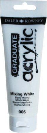 Colore acrilico fine Graduate - 120 ml - bianco miscela - Daler Rowney Giochi e giocattoli/Attività creative/Accessori per disegnare e colorare/Pittura/Acquarelli Eurocartuccia - Pavullo, Commerciovirtuoso.it