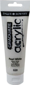 Colore acrilico fine Graduate - 120 ml - bianco perla - Daler Rowney Giochi e giocattoli/Attività creative/Accessori per disegnare e colorare/Pittura/Acquarelli Eurocartuccia - Pavullo, Commerciovirtuoso.it