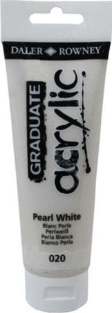 Colore acrilico fine Graduate - 120 ml - bianco perla - Daler Rowney Giochi e giocattoli/Attività creative/Accessori per disegnare e colorare/Pittura/Acquarelli Eurocartuccia - Pavullo, Commerciovirtuoso.it