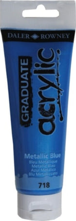 Colore acrilico fine Graduate - 120 ml - blu metal - Daler Rowney Giochi e giocattoli/Attività creative/Accessori per disegnare e colorare/Pittura/Acquarelli Eurocartuccia - Pavullo, Commerciovirtuoso.it