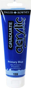 Colore acrilico fine Graduate - 120 ml - blu primario - Daler Rowney Giochi e giocattoli/Attività creative/Accessori per disegnare e colorare/Pittura/Acquarelli Eurocartuccia - Pavullo, Commerciovirtuoso.it