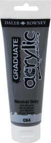 Colore acrilico fine Graduate - 120 ml - grigio neutro - Daler Rowney Giochi e giocattoli/Attività creative/Accessori per disegnare e colorare/Pittura/Acquarelli Eurocartuccia - Pavullo, Commerciovirtuoso.it
