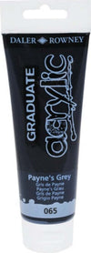 Colore acrilico fine Graduate - 120 ml - grigio payne - Daler Rowney Giochi e giocattoli/Attività creative/Accessori per disegnare e colorare/Pittura/Acquarelli Eurocartuccia - Pavullo, Commerciovirtuoso.it