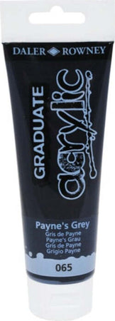 Colore acrilico fine Graduate - 120 ml - grigio payne - Daler Rowney Giochi e giocattoli/Attività creative/Accessori per disegnare e colorare/Pittura/Acquarelli Eurocartuccia - Pavullo, Commerciovirtuoso.it