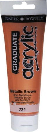 Colore acrilico fine Graduate - 120 ml - marrone metal - Daler Rowney Giochi e giocattoli/Attività creative/Accessori per disegnare e colorare/Pittura/Acquarelli Eurocartuccia - Pavullo, Commerciovirtuoso.it