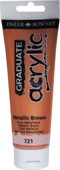 Colore acrilico fine Graduate - 120 ml - marrone metal - Daler Rowney Giochi e giocattoli/Attività creative/Accessori per disegnare e colorare/Pittura/Acquarelli Eurocartuccia - Pavullo, Commerciovirtuoso.it
