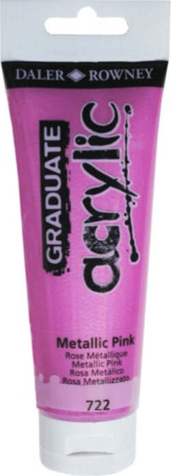 Colore acrilico fine Graduate - 120 ml - rosa metal - Daler Rowney Giochi e giocattoli/Attività creative/Accessori per disegnare e colorare/Pittura/Acquarelli Eurocartuccia - Pavullo, Commerciovirtuoso.it