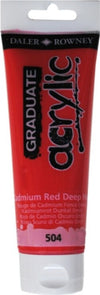Colore acrilico fine Graduate - 120 ml - rosso cadmio scuro imitazione - Daler Rowney Giochi e giocattoli/Attività creative/Accessori per disegnare e colorare/Pittura/Acquarelli Eurocartuccia - Pavullo, Commerciovirtuoso.it