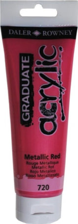 Colore acrilico fine Graduate - 120 ml - rosso metal - Daler Rowney Giochi e giocattoli/Attività creative/Accessori per disegnare e colorare/Pittura/Acquarelli Eurocartuccia - Pavullo, Commerciovirtuoso.it