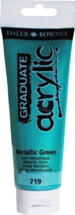Colore acrilico fine Graduate - 120 ml - verde metal - Daler Rowney Giochi e giocattoli/Attività creative/Accessori per disegnare e colorare/Pittura/Acquarelli Eurocartuccia - Pavullo, Commerciovirtuoso.it