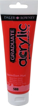 Colore acrilico fine Graduate - 120 ml - vermiglione - Daler Rowney Giochi e giocattoli/Attività creative/Accessori per disegnare e colorare/Pittura/Acquarelli Eurocartuccia - Pavullo, Commerciovirtuoso.it