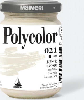 Colore vinilico Polycolor - 140 ml - bianco avorio - Maimeri Giochi e giocattoli/Attività creative/Accessori per disegnare e colorare/Pittura/Acquarelli Eurocartuccia - Pavullo, Commerciovirtuoso.it
