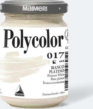 Colore vinilico Polycolor - 140 ml - bianco platino - Maimeri Giochi e giocattoli/Attività creative/Accessori per disegnare e colorare/Pittura/Acquarelli Eurocartuccia - Pavullo, Commerciovirtuoso.it