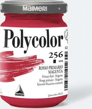Colore vinilico Polycolor - 140 ml - rosso primario magenta - Maimeri Giochi e giocattoli/Attività creative/Accessori per disegnare e colorare/Pittura/Acquarelli Eurocartuccia - Pavullo, Commerciovirtuoso.it
