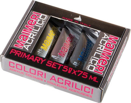 Colori acrilici Primary - colori assortiti - Maimeri - set 5 tubetti da 75 ml Giochi e giocattoli/Attività creative/Accessori per disegnare e colorare/Pittura/Acquarelli Eurocartuccia - Pavullo, Commerciovirtuoso.it