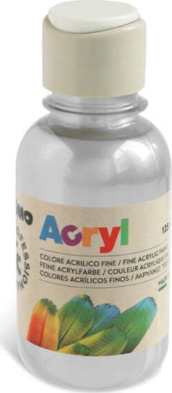 Colori Acryl - 125ml - argento - Primo Giochi e giocattoli/Attività creative/Accessori per disegnare e colorare/Pittura/Colori a tempera Eurocartuccia - Pavullo, Commerciovirtuoso.it