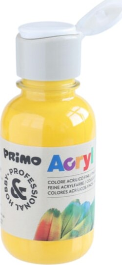 Colori Acryl - 125ml - giallo - Primo Giochi e giocattoli/Attività creative/Accessori per disegnare e colorare/Pittura/Colori a tempera Eurocartuccia - Pavullo, Commerciovirtuoso.it