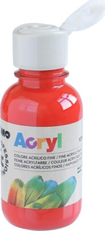 Colori Acryl - 125ml - rosso vermiglione - Primo Giochi e giocattoli/Attività creative/Accessori per disegnare e colorare/Pittura/Colori a tempera Eurocartuccia - Pavullo, Commerciovirtuoso.it