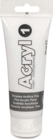 Colori Acryl - 75ml - bianco - Primo Giochi e giocattoli/Attività creative/Accessori per disegnare e colorare/Pittura/Colori a tempera Eurocartuccia - Pavullo, Commerciovirtuoso.it